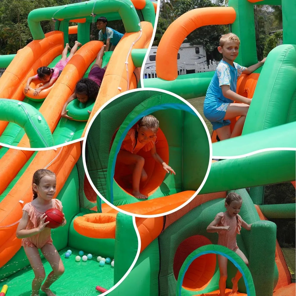 Big Water Slide for Kids Inflatable Waterslide Bouncy House Water Park