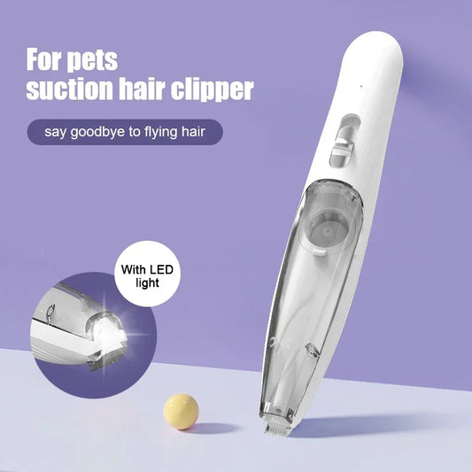 New Pet Electric Hair Suction And Shaving Machine With Light Hair Trimmer