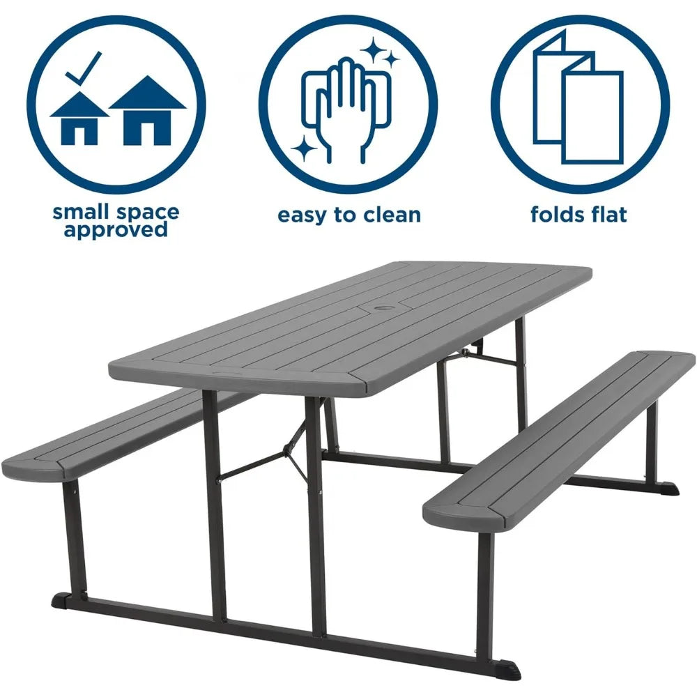 Outdoor Living 6 Ft Folding Picnic Table