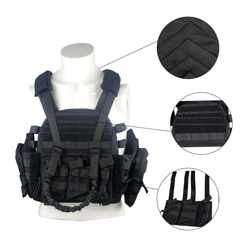 LQARMY 1000D Nylon Plate Carrier Tactical Vest