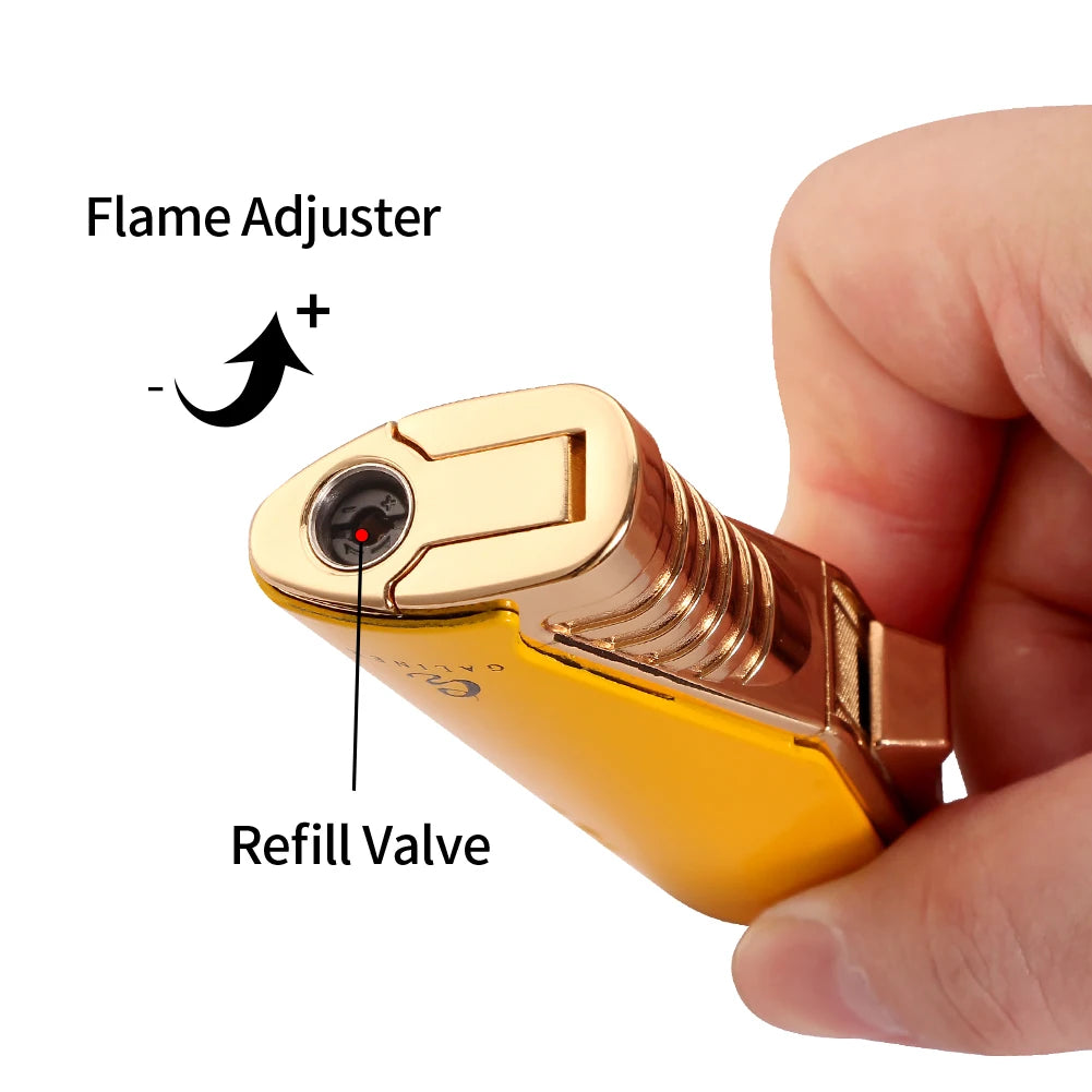 GALINER Metal Butane Gas Cigar Lighter