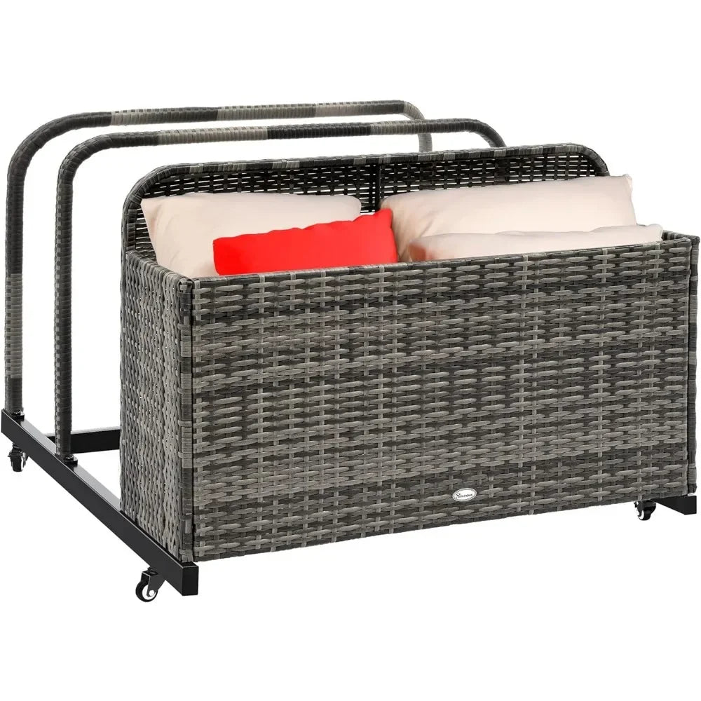 Outdoor Wicker Patio Poolside Float Storage