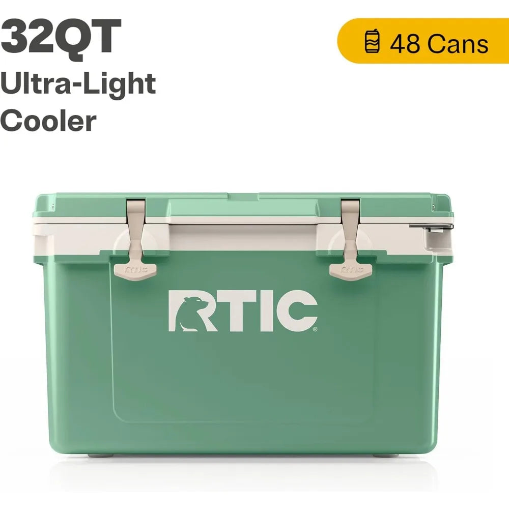 RTIC Ultra-Light 32 Quart Hard Cooler Insulated Portable Ice Chest Box for Drink, Beverage, Beach, Camping, Picnic, Fishing