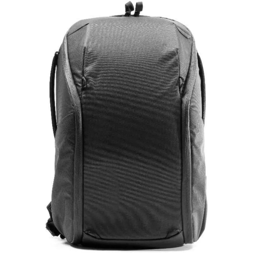 Everyday Backpack Zip 20L Black, Carry-on Backpack with Laptop Sleeve (BEDBZ-20-BK-2)