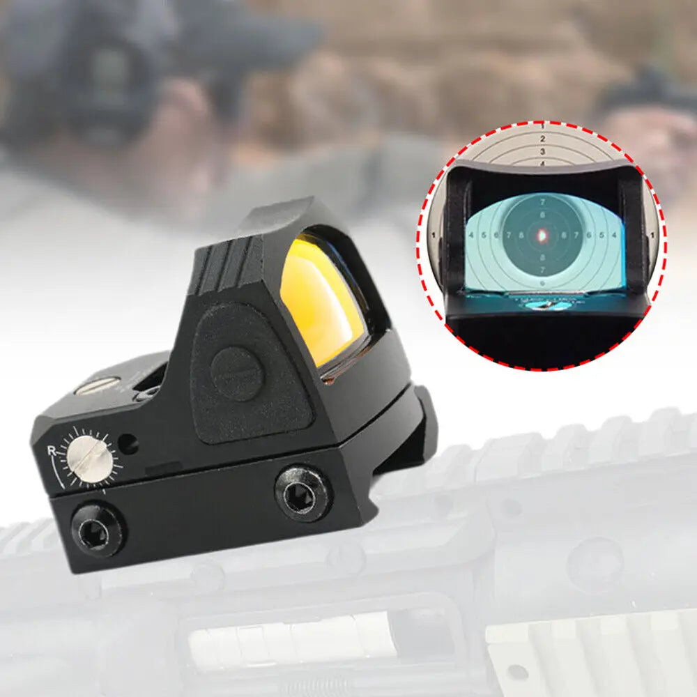 Tactical Mini RMR Red Dot Sight Collimator Glock Rifle Reflex Sight Scope