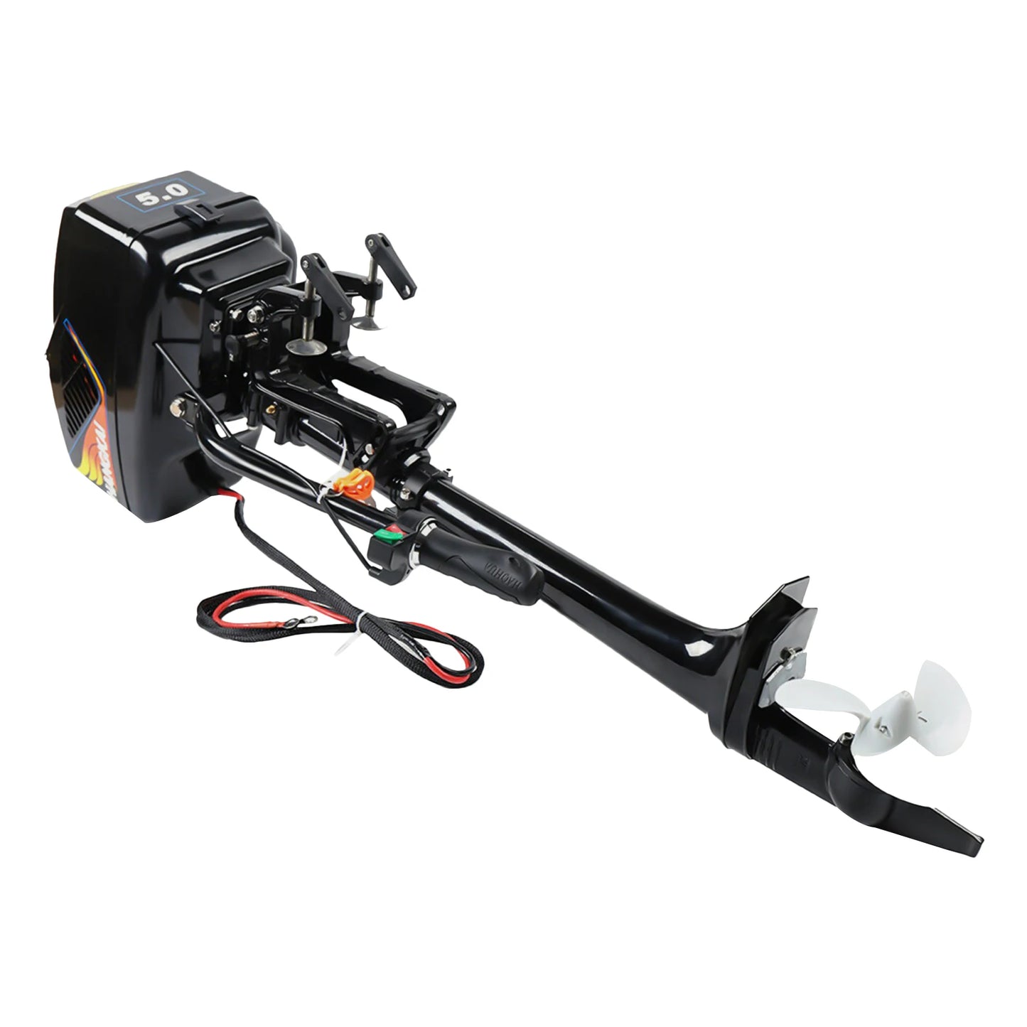 HANGKAI Outboard Motor Boat Engine Short Shaft 508mm 48V 1200W Electric Fishing Boat Engine 3000 rpm