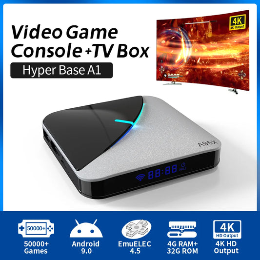 Retro Gaming Console For TV/Projector 4K HD Video Game Player Built-in 50000 Games