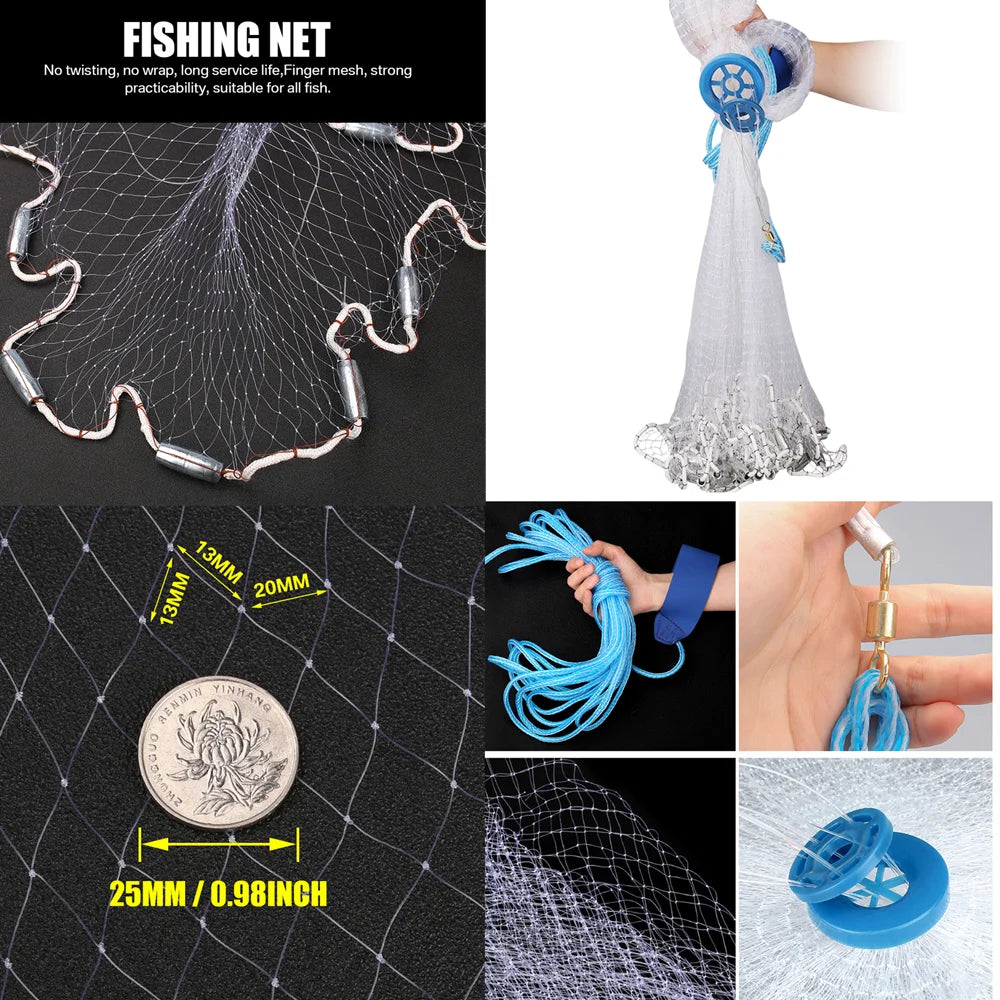 With sinker and without sinker Cast Net