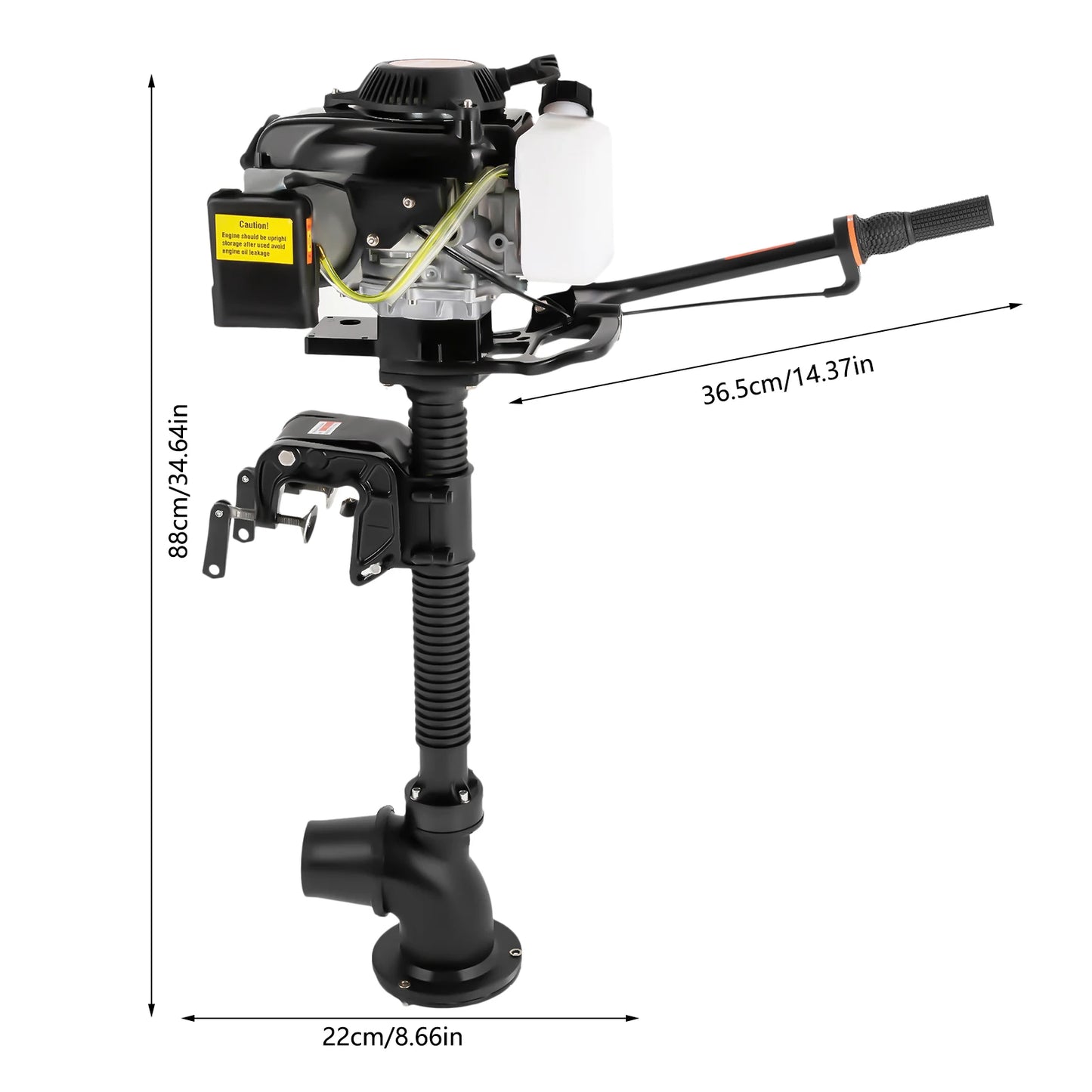 4 Stroke 4.0 JET PUMP 4HP Gas Outboard Motor Motor Heavy Duty Boat Engine