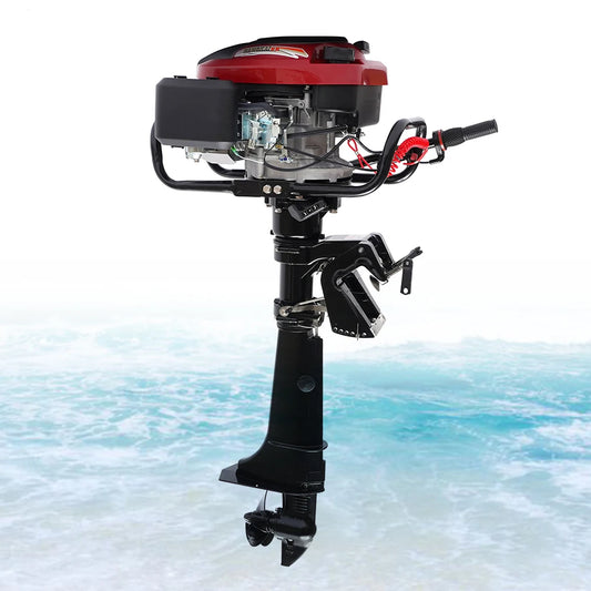 4 Stroke 7HP 196CC Outboard Motor Air Cooling Engine CDI System with Long Shaft