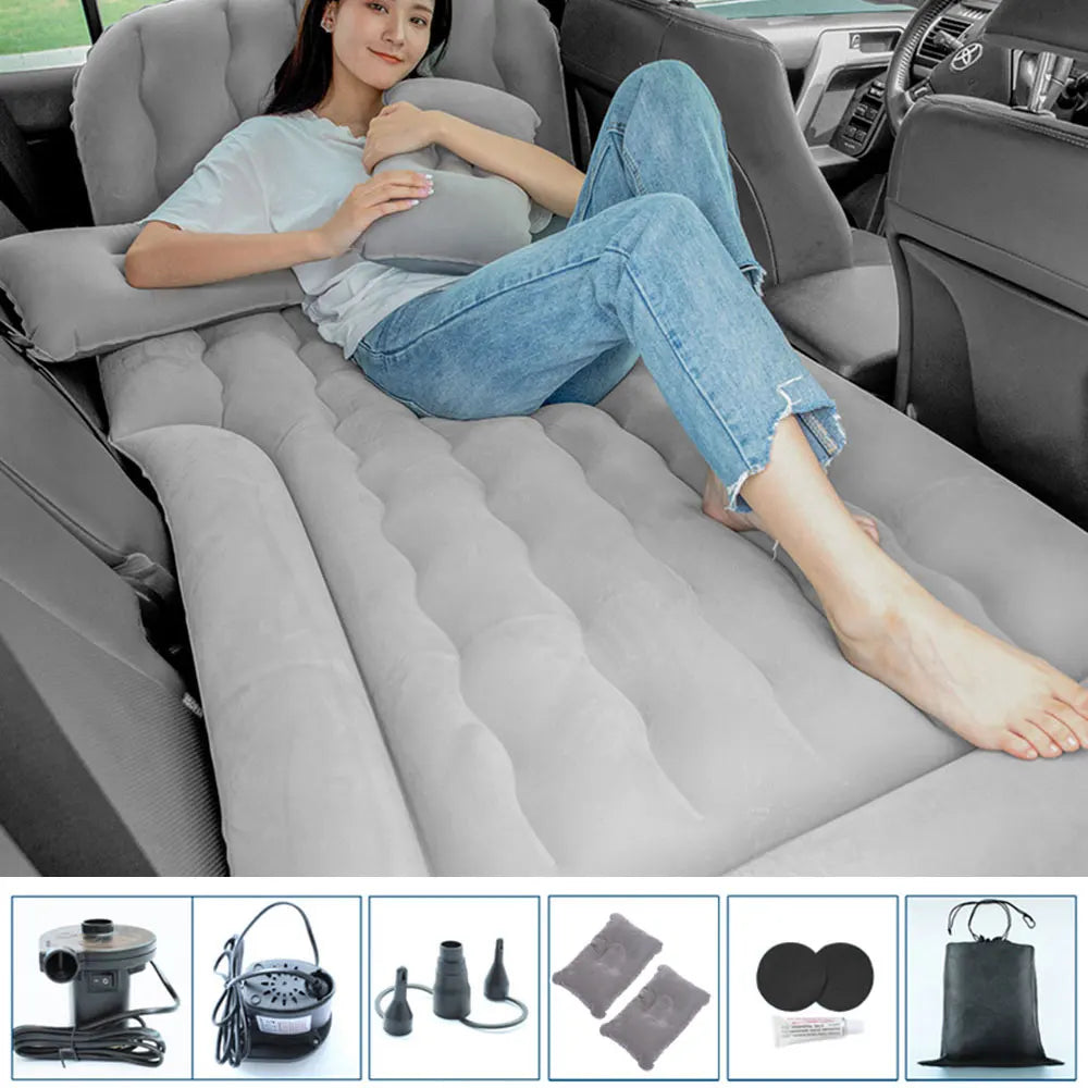 For SUV Truck Van Car Air Bed Inflatable Cushion Air Mattress Backseat with Pump