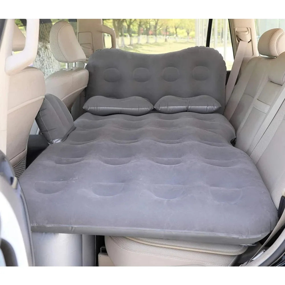 Inflatable Car Air Mattress Travel Bed - Thickened Car Camping Bed