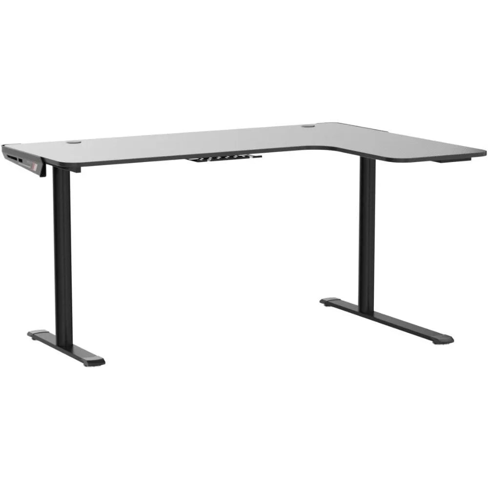 L Shaped Gaming Desk, 60 Inch L60 Home Office Corner PC Computer Gamer Table