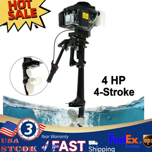 4HP Outboard Motor 4 Stroke Fishing Boat Engine