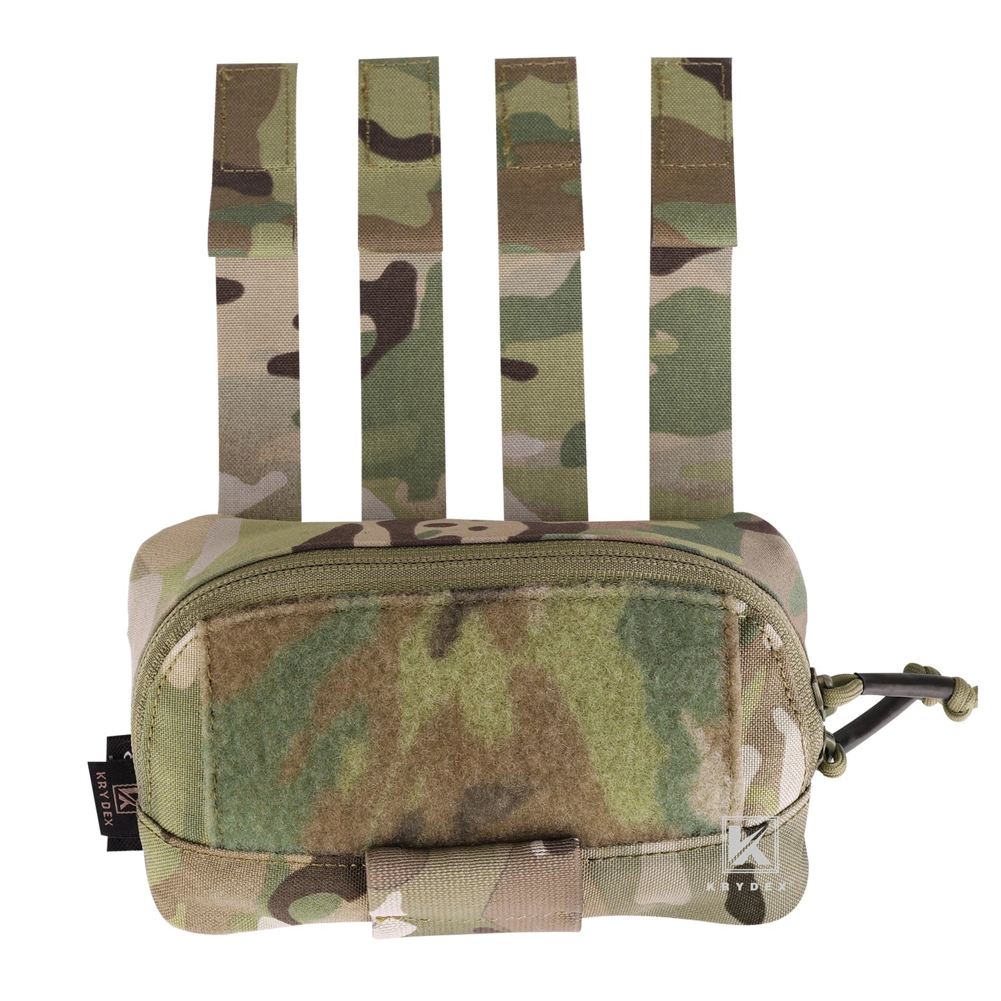 KRYDEX Tactical Camo Admin Pouch Utility MOLLE / Belt Pouch 4"x7" Storage Organizer