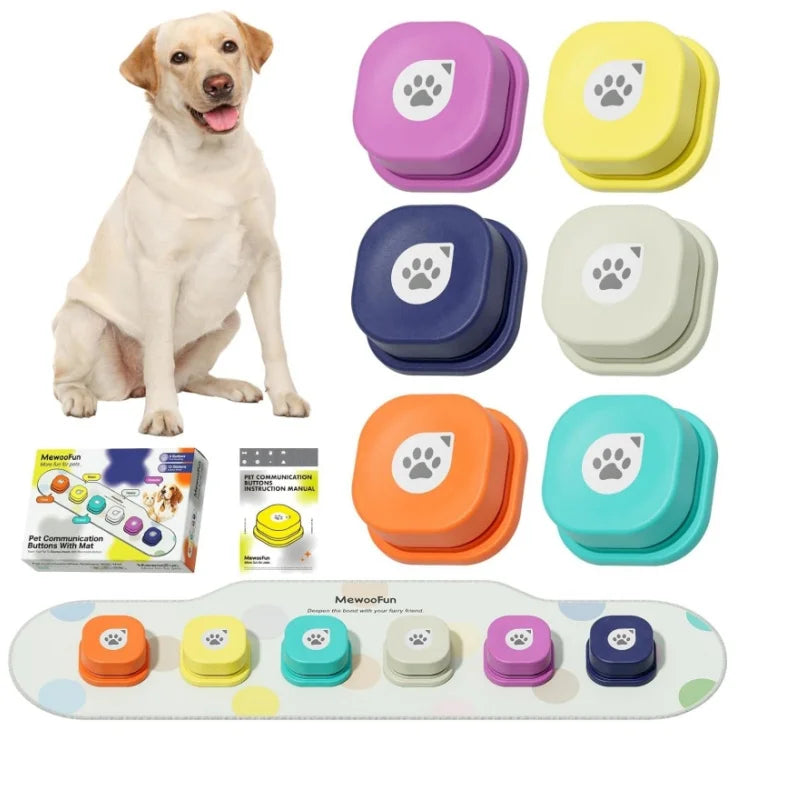 Mewoofun Voice Recording Button Pet Toys Dog Buttons for Communication Pet