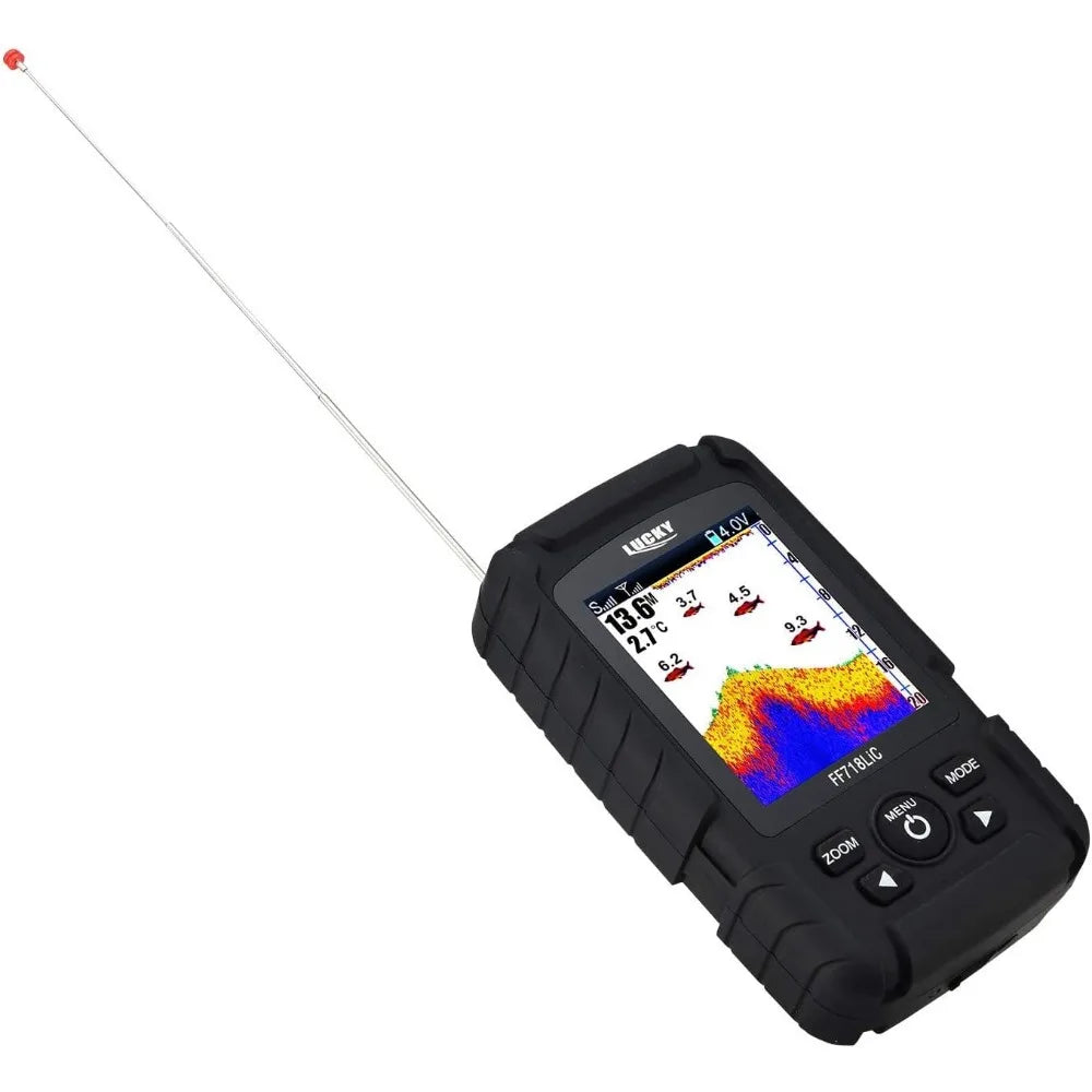 Portable Fish Finder,Smart Handheld Depth Finder with Sonar Sensor,Wired and Wireless fishing finder for Ice Fishing