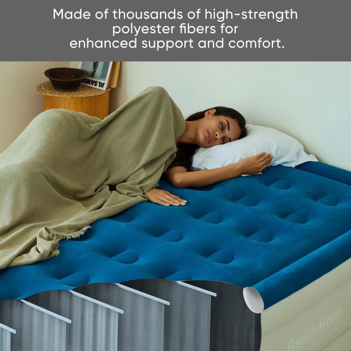 Air Mattress Queen Size with Built-in Pump Firm Support