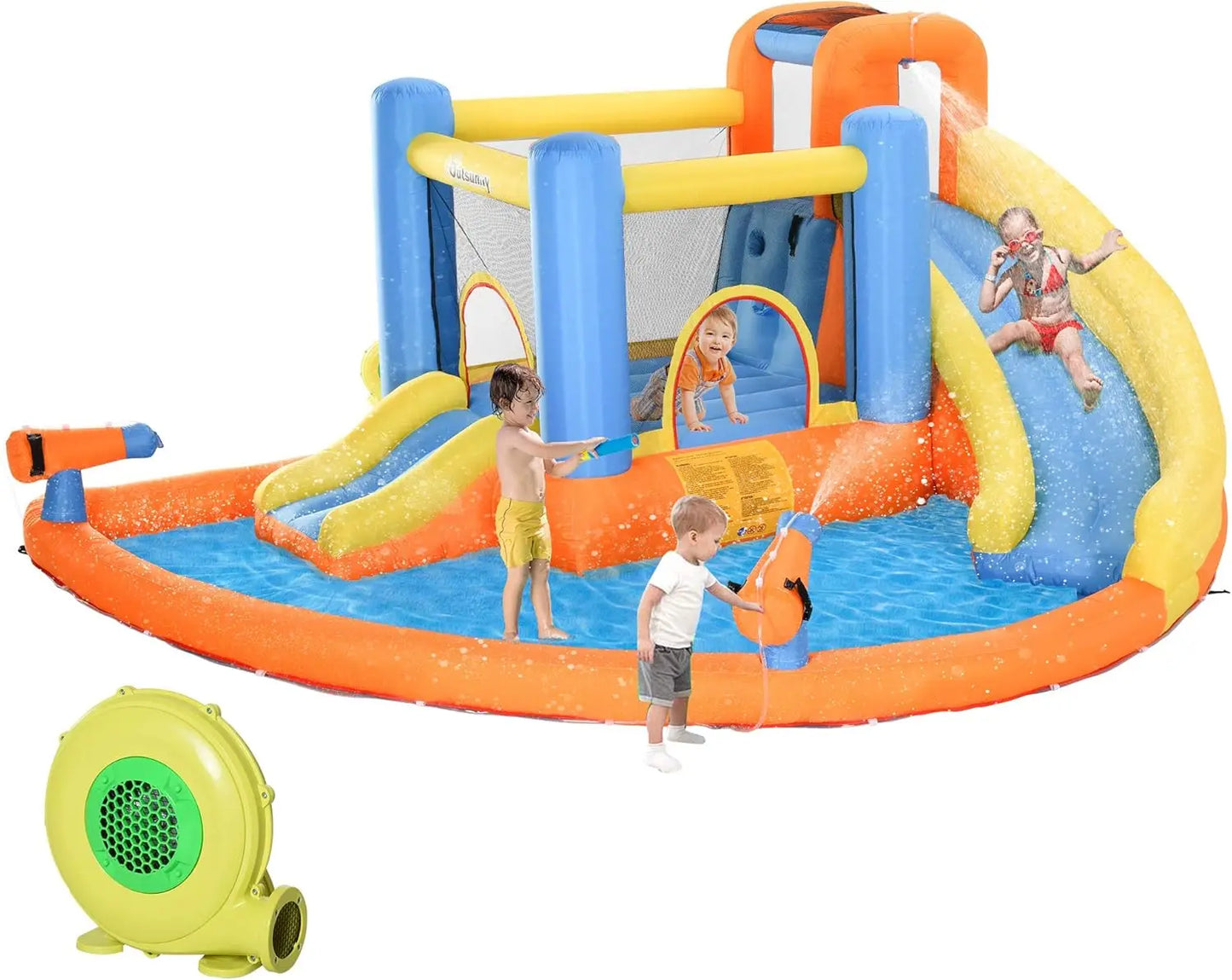 Outsunny Inflatable Water Slide