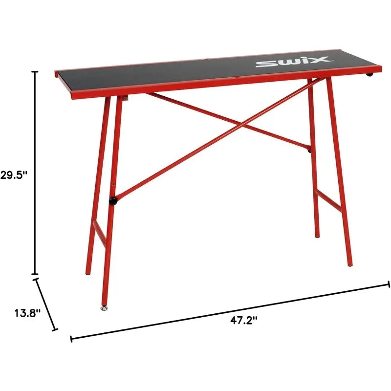 Wide, 120 x 35cm | Compact Lightweight Wax Table One Leg Height Adjustment