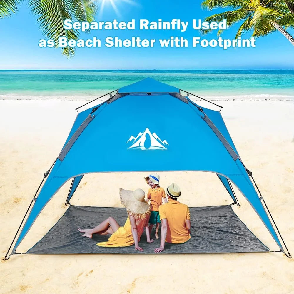 Instant Popup Tents 2-3 Persons with Footprint Tarp Easy Setup