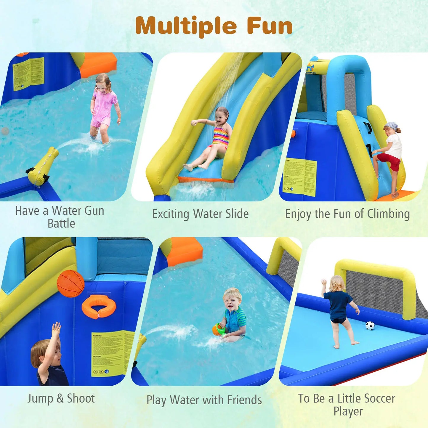 Bountech Inflatable Water Slide